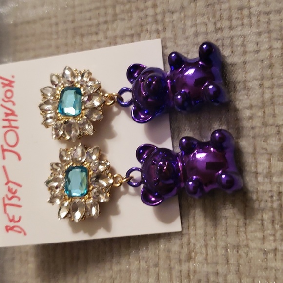 2 pc Bundle  Betsey Johnson Earrings & small makeup bag* - Picture 12 of 13